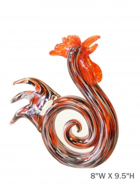 Art Glass Rooster